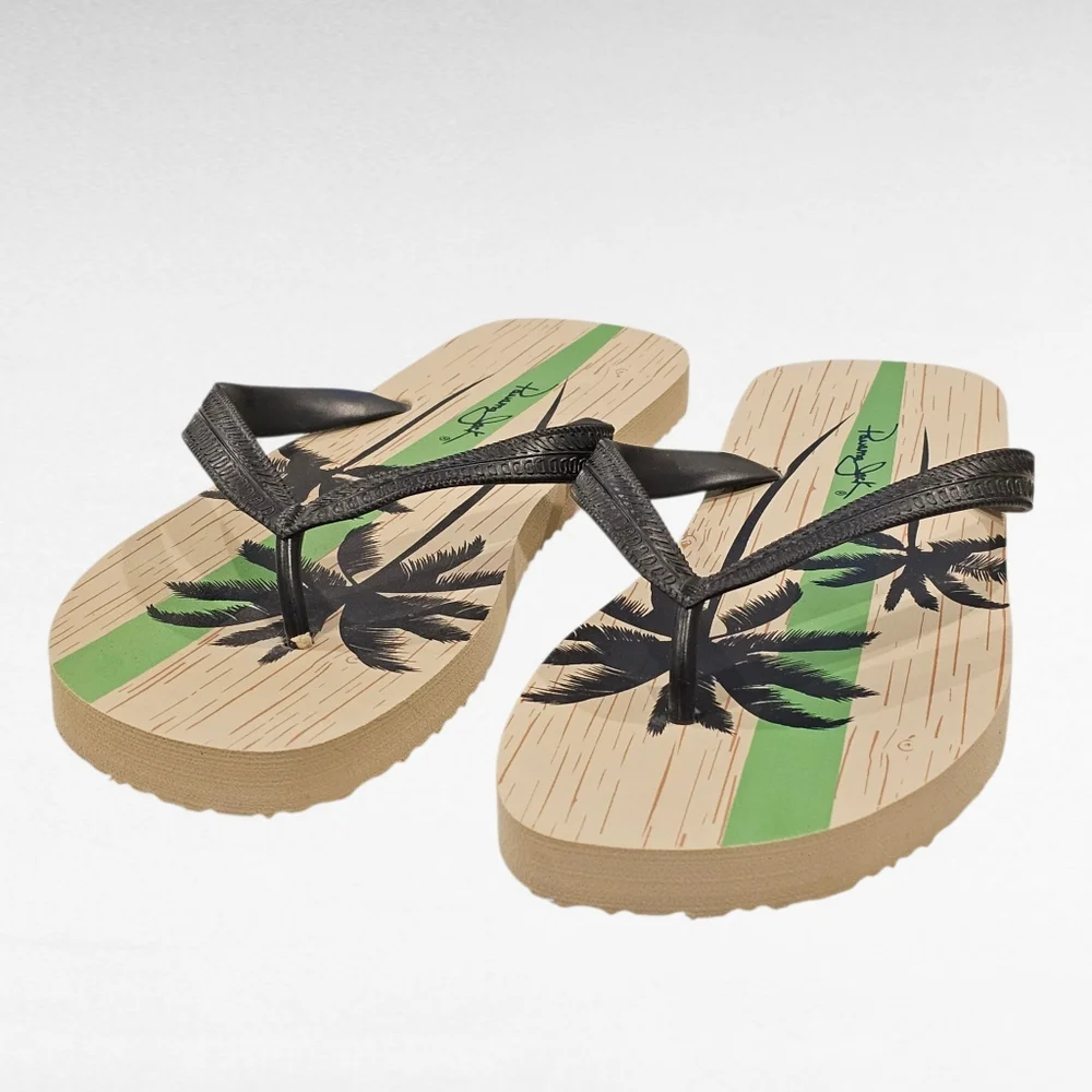 Panama Jack Palm Tree Flip Flops Size 7 /8